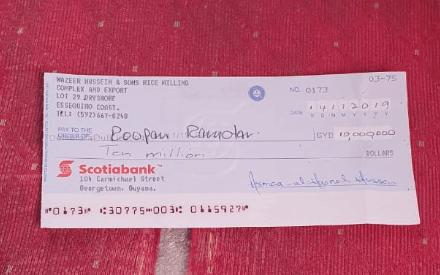 cheque bounce scotia bounced issuing colleague